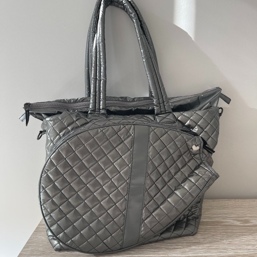 Oliver Thomas Kitchen Sink Tennis Tote - Gunmetal Gray